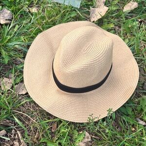 Madewell Natural Straw Hat with Cream Band